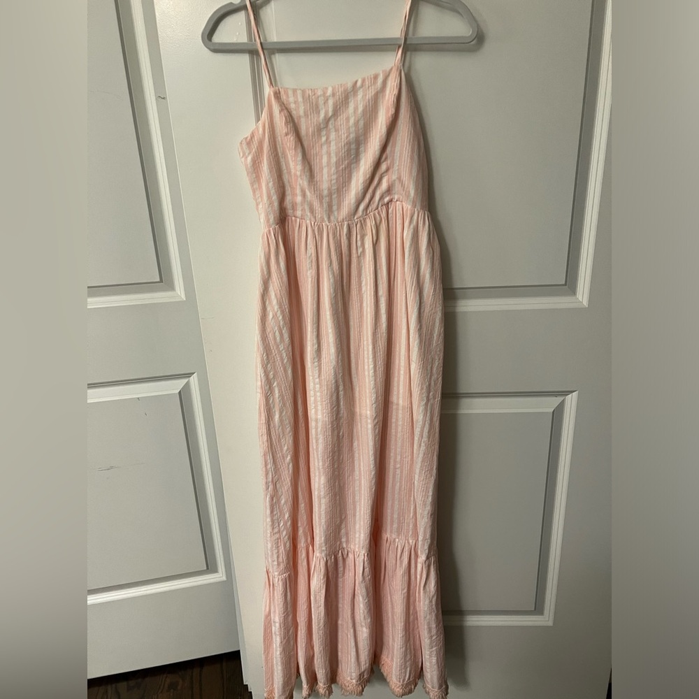 BRAND NEW WITHOUT TAGS AQUA LINEN MAXI DRESS